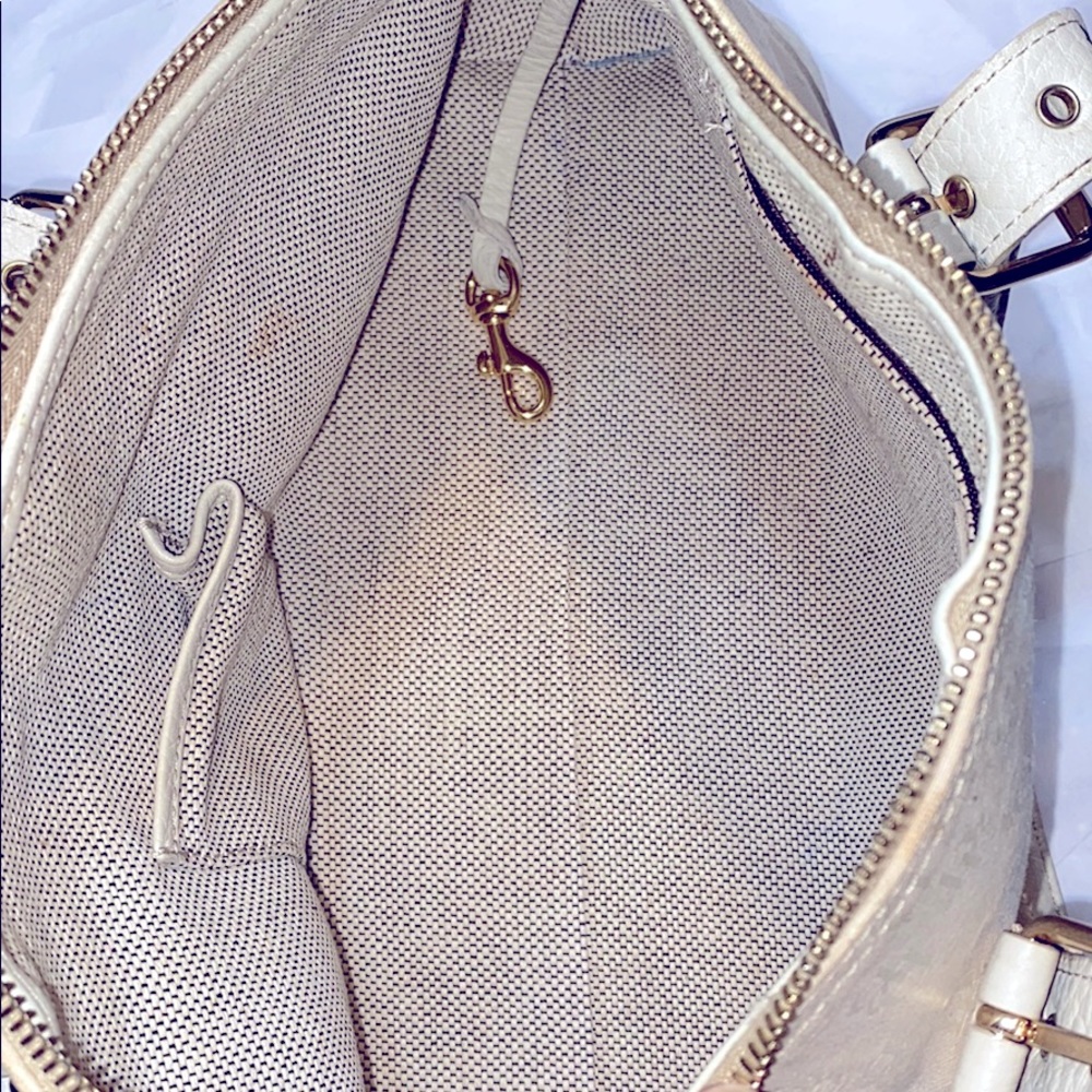 Dooney & Bourke signature satchel bag cream ivory - Picture 9 of 16
